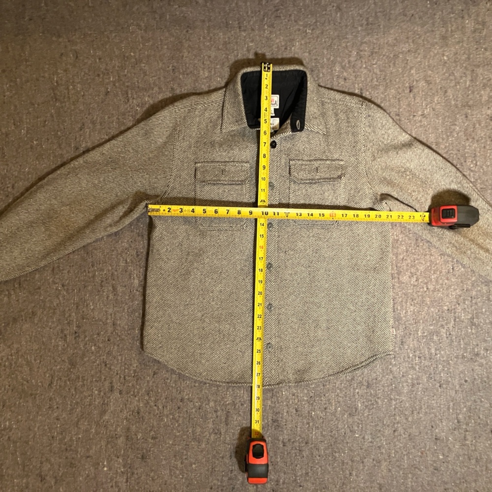 Men's Gray Woolrich Shirt Jacket